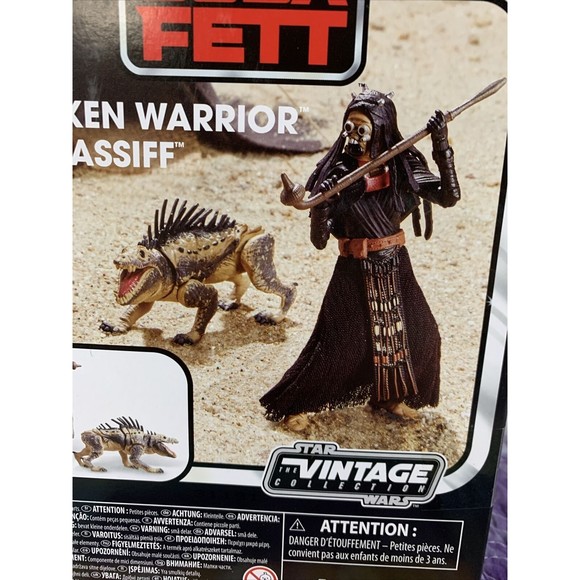 NIB Star Wars The Vintage Collection Tusken Warrior & Massiff two pack Exclusive - Picture 4 of 6